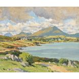 Robert Taylor Carson HRUA (1919-2008) MUCKISH VIEW, COUNTY DONEGAL oil on canvas signed lower right;