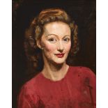 Sean O’Sullivan RHA (1906-1964) PORTRAIT OF LUCIE CHARLES oil on canvas 18 x 14in. (45.72 x 35.56cm)