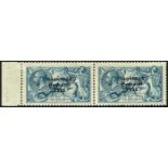 Stamps. Ireland. 1922 Thom Saorstát 3-line overprint on ten shillings mint pair including Missing