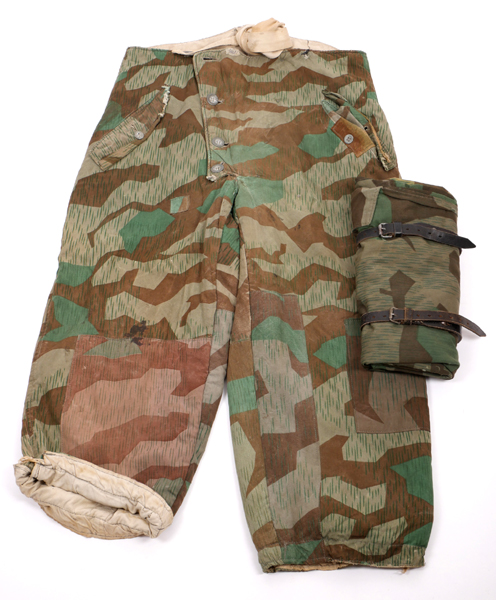 1939-1945 German Third Reich, Wehrmacht winter over-trousers and zeltban. A pair of reversible