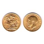 GB. George V gold sovereigns, 1912, 1918 and 1925. Very fine to extremely fine. (3)