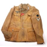 1939-1945 German Third Reich, Wehrmacht tropical tunic. With Signals sleeve patch and corporal