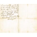 1838 (June 16) Signed autograph letter from the Duke of Wellington. To Emerson Tennently, 10 Pall