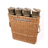 1939-1945 German Third Reich, Wehrmacht shell carrier. A basket-weave wicker carrier for 10.5mm