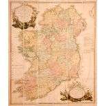 1797 Alexander Taylor, military map of Ireland. Published by James Wild, printed on paper,