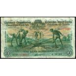 Currency Commission Consolidated Banknote 'Ploughman' Bank of Ireland One Pound collection 1935-