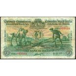 Currency Commission Consolidated Banknote 'Ploughman' Bank of Ireland One Pound pair (2) 8-2-37, 7-