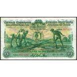 Currency Commission Consolidated Banknote 'Ploughman' Bank of Ireland One Pound 10-1-39