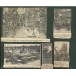 1922 - 1923 Civil War scrap book. Containing printed photographic postcards with views of the