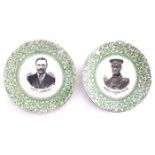 1922: Michael Collins and Arthur Griffith commemorative plates (2) Staffordshire earthenware plates,