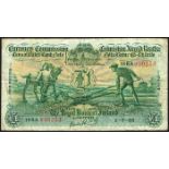 Currency Commission Consolidated Banknote 'Ploughman' Royal Bank of Ireland One Pound 1-7-35