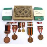 1917-1921 War of Independence medal with Comhrac bar and miniature, 1921-1971 Truce Survivor's medal