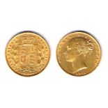 GB Victoria gold sovereigns, young head, shield reverse, 1871 and 1872. Good fine. (2).