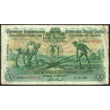 Currency Commission Consolidated Banknote 'Ploughman' Munster & Leinster Bank One Pound 5-3-35