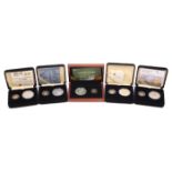 Central Bank of Ireland gold and silver proof sets collection. Includes 2006 Samuel Beckett, 2007