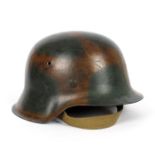 1939-1945 German Third Reich, M42 Army helmet With tropical liner sized '58' and chin-strap, maker's