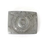 1933-1945 German Third Reich, SS belt buckle and Heer belt buckle (2) The SS buckle with eagle and