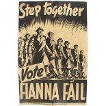 1948 General Election Fianna Fail poster A black and white poster depicting ranks of men and women