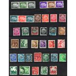 Stamps. Germany Third Reich 1933-45 collection of stamps, postal stationery and postal markings.