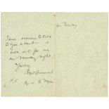 Roger Casement autograph letter, signed. On Ballycastle Club, Co. Antrim notepaper, undated. To