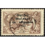 Stamps. Ireland. 1922 Thom Rialtas 4-line overprint halfcrown to ten shillings used. MW/H 7T. SG44/