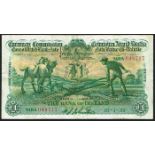 Currency Commission Consolidated Banknote 'Ploughman' Bank of Ireland One Pound pair 8-2-37, 10-1-