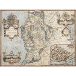 17th Century, John Speed, map of Connaught Attractive map of Connaught with inset town plan of