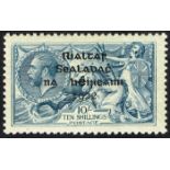 Stamps. Ireland. 1922 Thom Rialtas 4-line overprint on ten shillings, mint. MW/H T41. SG 46. Lightly