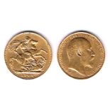 GB. Edward VII gold sovereigns, 1902, 1903, 1904 and 1910. (4) Fine to extremely fine. (4)