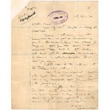 1920 (March 25) Letter from Terence MacSwiney to Michael Collins A one-page autograph letter in