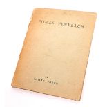 James Joyce, Poems Penyeach 1927 Shakespeare and Company, Paris. First Edition of Joyce's second