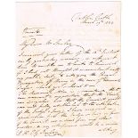 1834 (March 19) Letter from Richard Wellesley, 1st Marquess Wellesley, Lord Lieutenant of Ireland