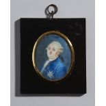 Anon. PORTRAIT MINIATURE OF LOUIS XVI, KING OF FRANCE (1754-93) watercolour on ivory; (set in a