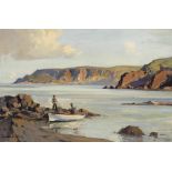 Maurice Canning Wilks RUA ARHA (1910-1984) POINT OF GARRON, COUNTY ANTRIM oil on canvas signed lower