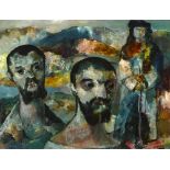 Daniel O’Neill (1920-1974) VAGABONDS oil on board signed lower right; titled on reverse 12 x