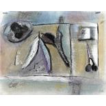 Tony O'Malley HRHA (1913-2003) STILL LIFE, 1962 ink, pastel and watercolour signed with initials