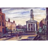 Norah McGuinness HRHA (1901-1980) SAINT STEPHEN'S CHURCH (THE PEPPER CANISTER), DUBLIN, 1941 gouache