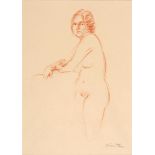 Stella Steyn (1907-1987) STANDING NUDE conté signed lower right Adam's, 14 December 2004, lot 177;