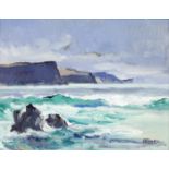 Anne Primrose Jury RUA (1907-1995) DONEGAL COAST oil on board signed lower right 9½ x 12½in. (24.