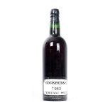 Cockburn's Vintage Port, 1963. One bottle.