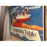 The Captain's Table, framed cinema poster. 1959, starring John Gregson, Peggy Cummins and Donald