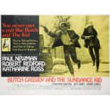 Butch Cassidy and the Sundance Kid, British Quad poster 1969, 20th Century Fox, Paul Newman,