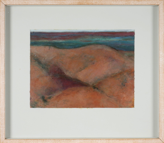Gwen O'Dowd (b.1957) THE PAINTED DESERT oil on card with Kerlin Gallery label on reverse Kerlin - Image 2 of 2