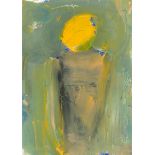 Basil Blackshaw HRHA RUA (1932-2016) UNTITLED [GREEN AND YELLOW] oil on paper Acquired directly from