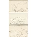 Markey Robinson (1918-1999) SKETCHES (SET OF THREE) ink; (3) Family of the artist Framed together 3½