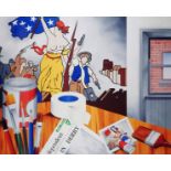 Robert Ballagh (b.1943) MY STUDIO, 1969 giclee print on wove paper (artist's proof) signed lower