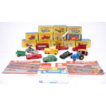 Lesney Matchbox, collection of boxed and unboxed models. Eleven boxed models, number 6, Euclid