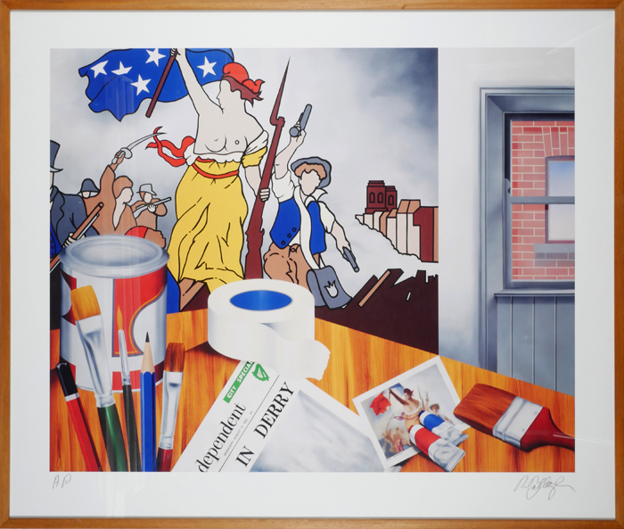 Robert Ballagh (b.1943) MY STUDIO, 1969 giclee print on wove paper (artist's proof) signed lower - Image 2 of 2