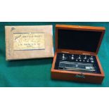 Wooden Cased Analytical Weights, J W Towers and Company