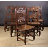 A Set of Six Late 17th Century Style Derbyshire Type Chairs.